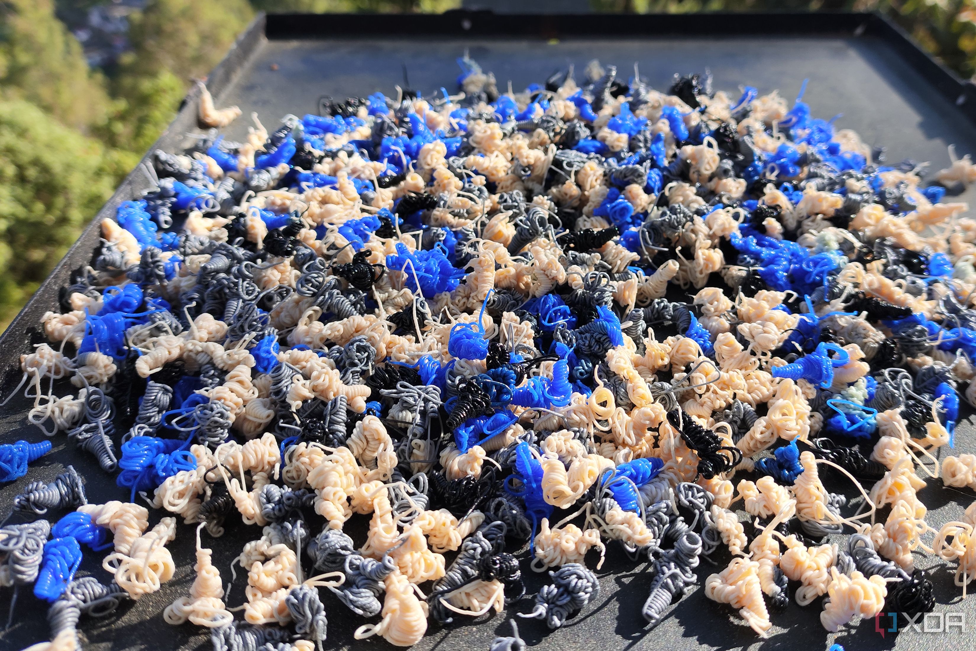 The waste generated by multi-color prints with the Centauri Carbon 2