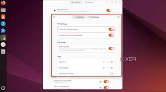 screenshot of extension settings gnome