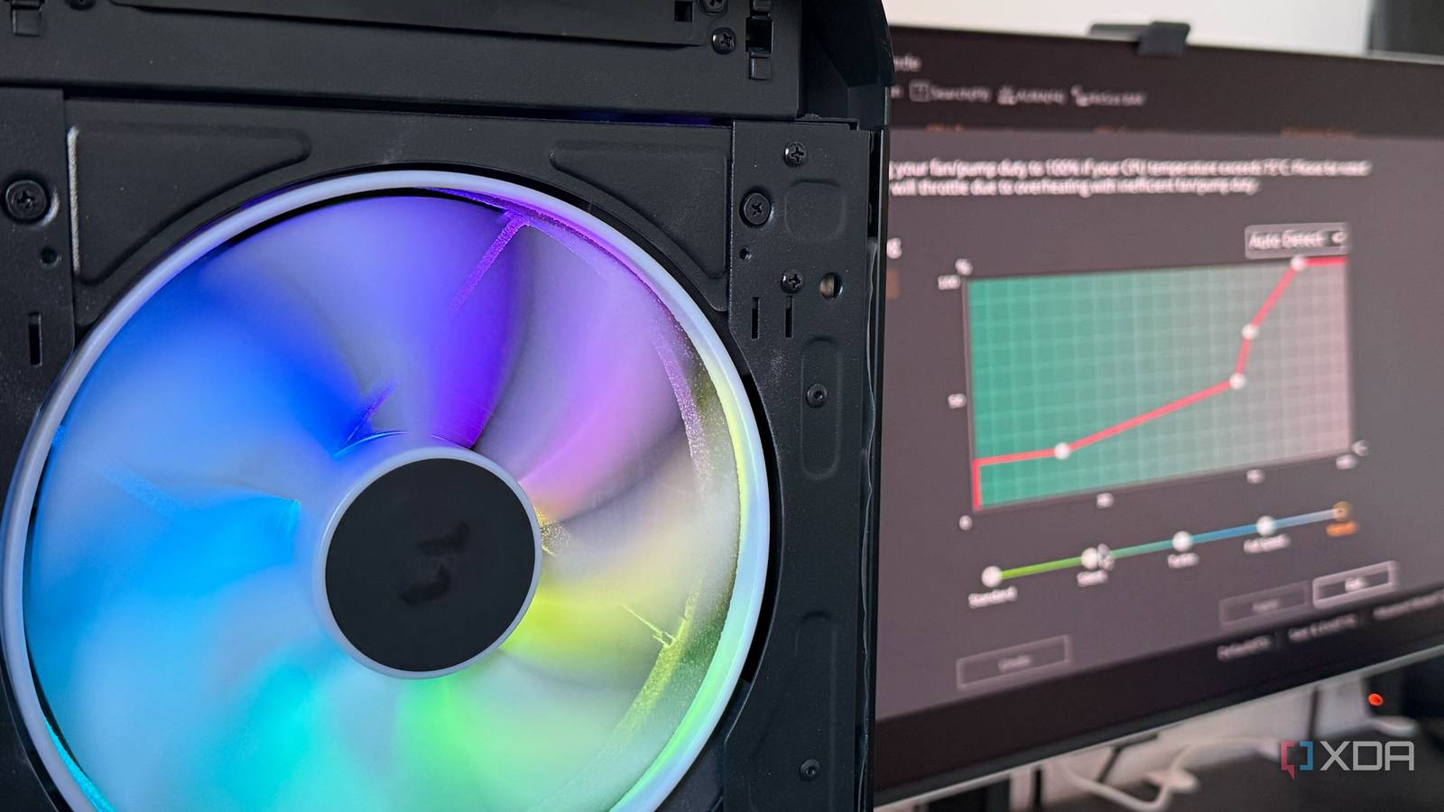 I ditched my motherboard's fan presets and built my own curve, and the difference is massive