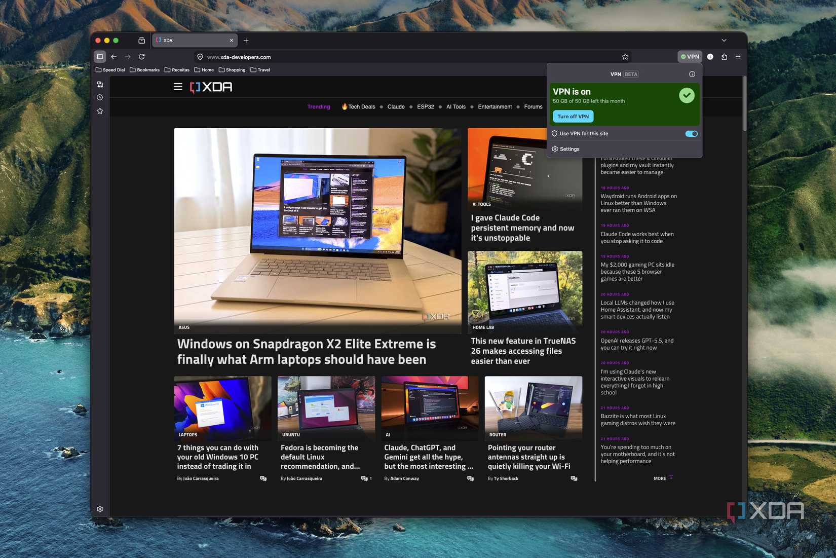 Firefox's free VPN and split view finally give you a reason to leave Chrome  behind