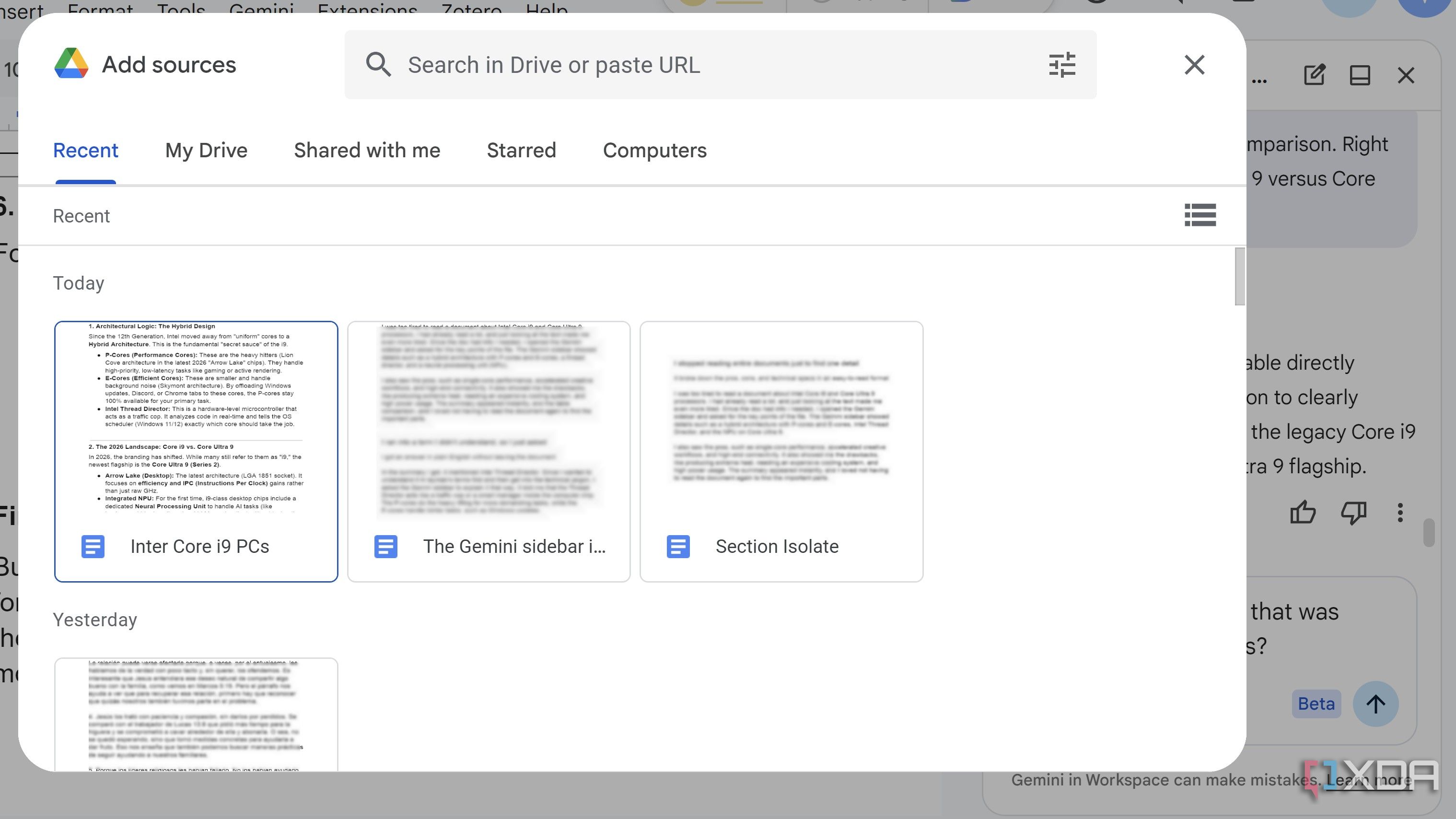 The Gemini sidebar in Google Docs helped me stop opening extra tabs