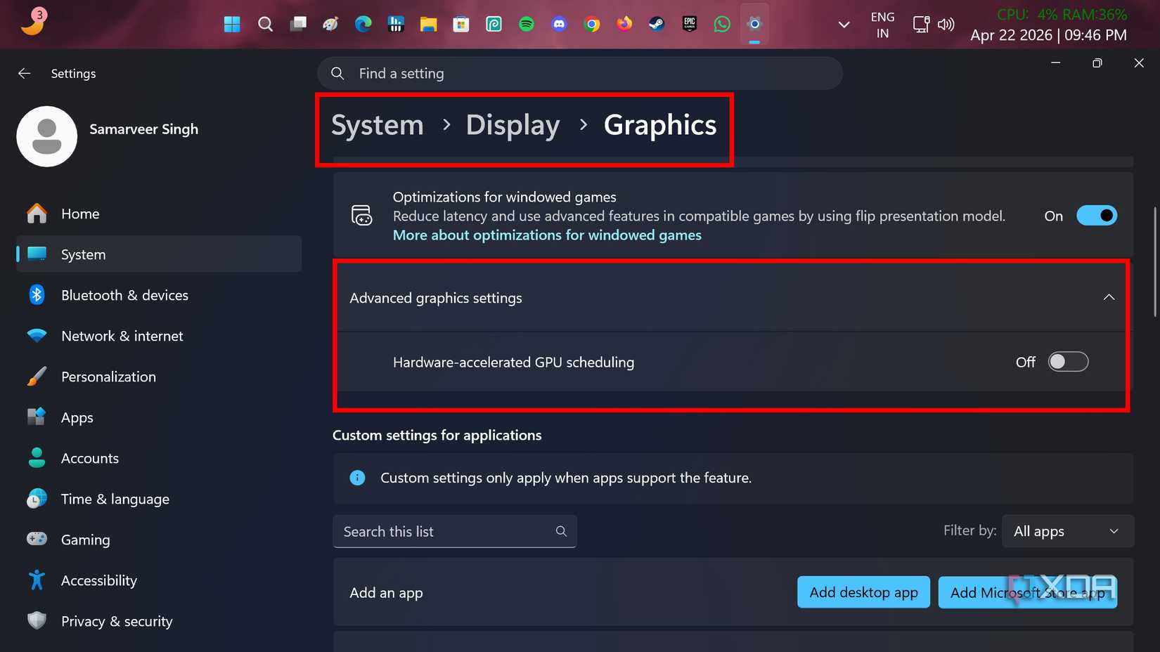 I change these 5 GPU settings on every new PC for maximum performance ...