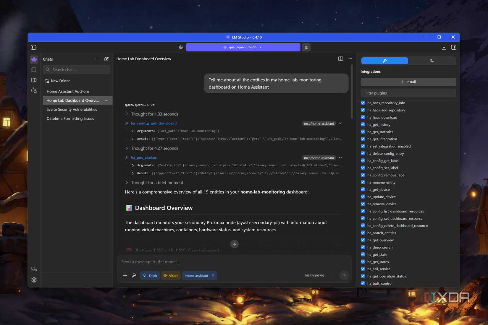 I connected my local LLM to Home Assistant through MCP, and now my ...