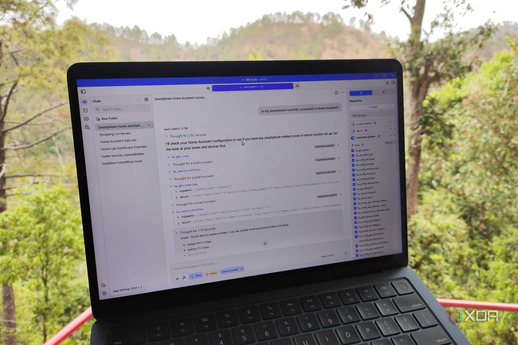 Using Qwen 3.5 to query Home Assistant about entities via the HA-MCP Server