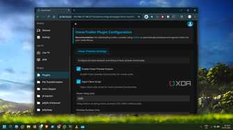 screenshot of hovertrailer preview settings