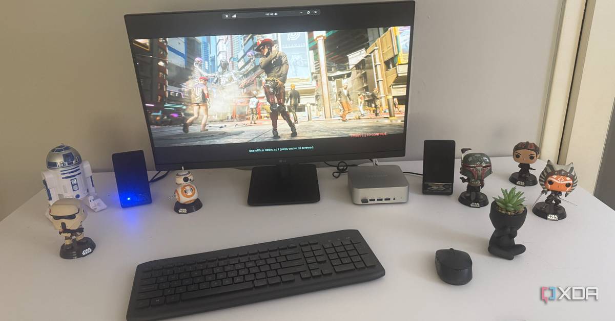 I ran Cyberpunk 2077 inside a Proxmox VM on a mini PC, and it