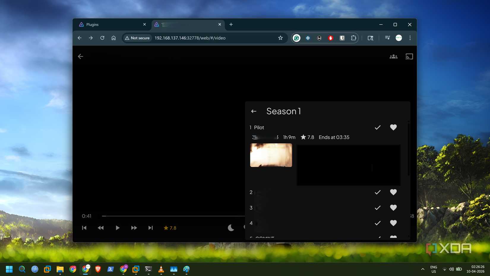 screenshot of InPlayerEpisodePreview plugin