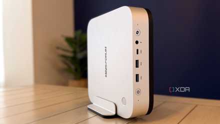 minisforum ai x1 pro 470 mini pc on a table