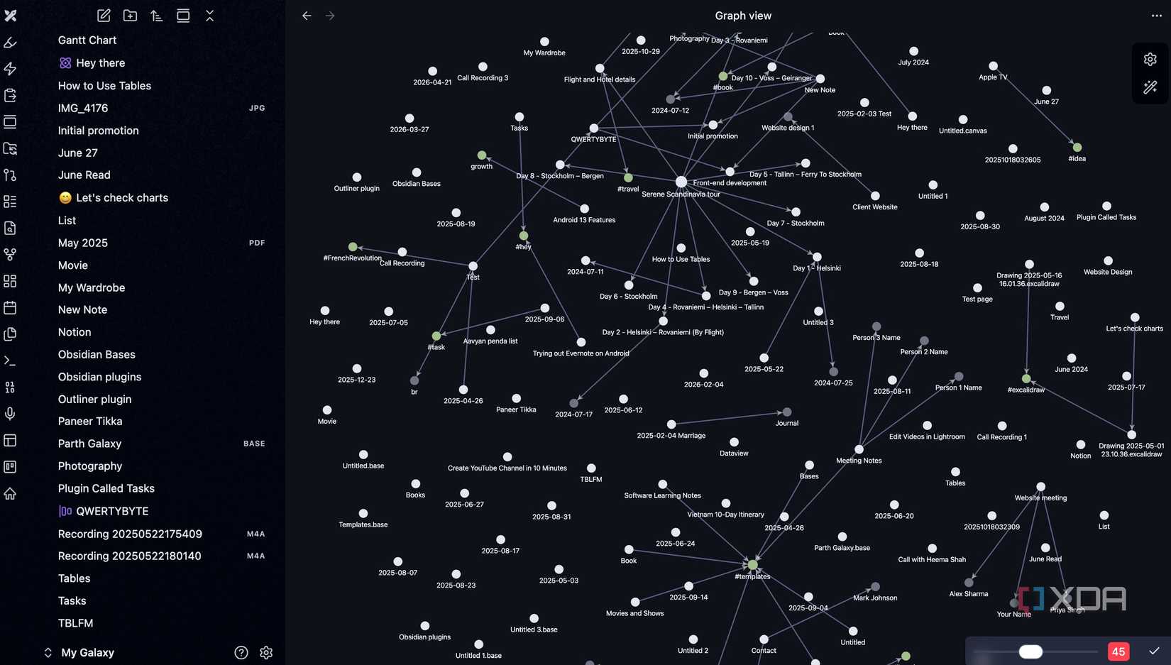 Obsidian graph view