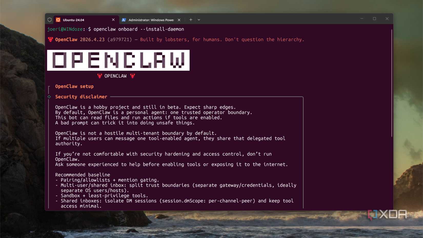 openclaw wsl2 installs inside ubuntu vm