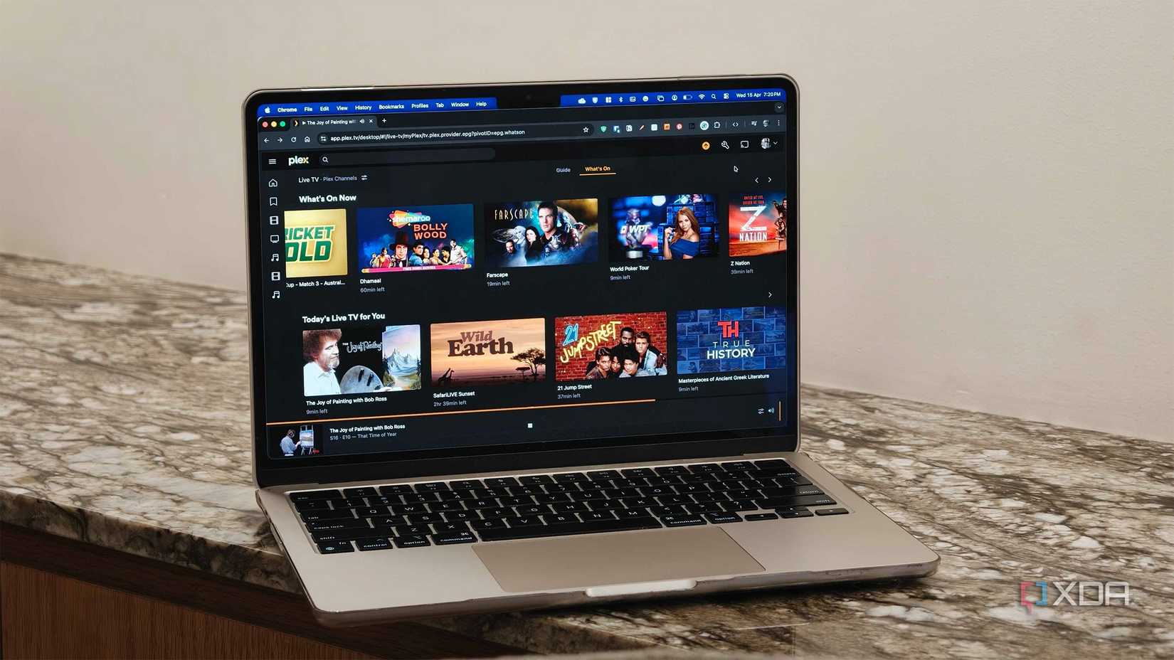 Plex's live channels