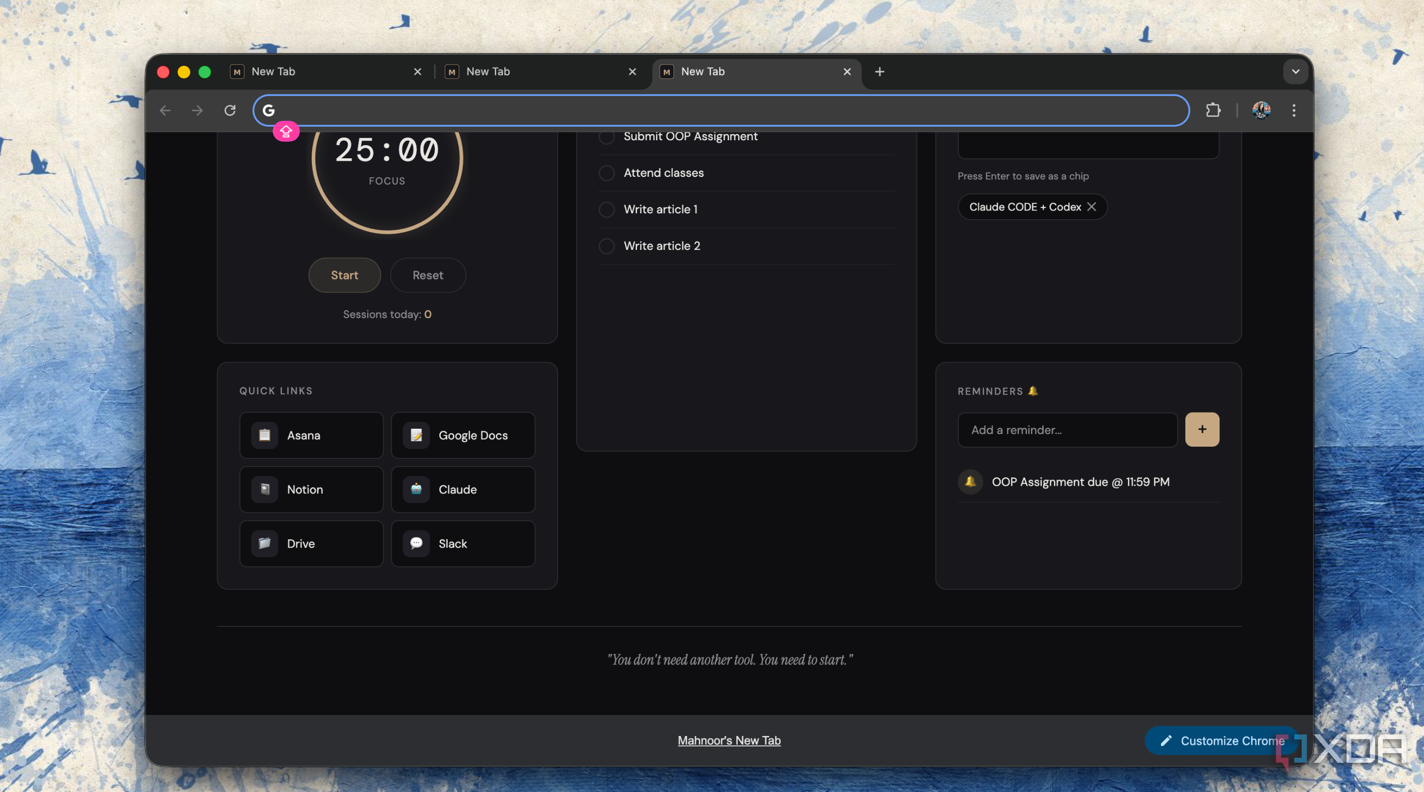Your Chrome new tab page is a vibe coding project waiting to happen