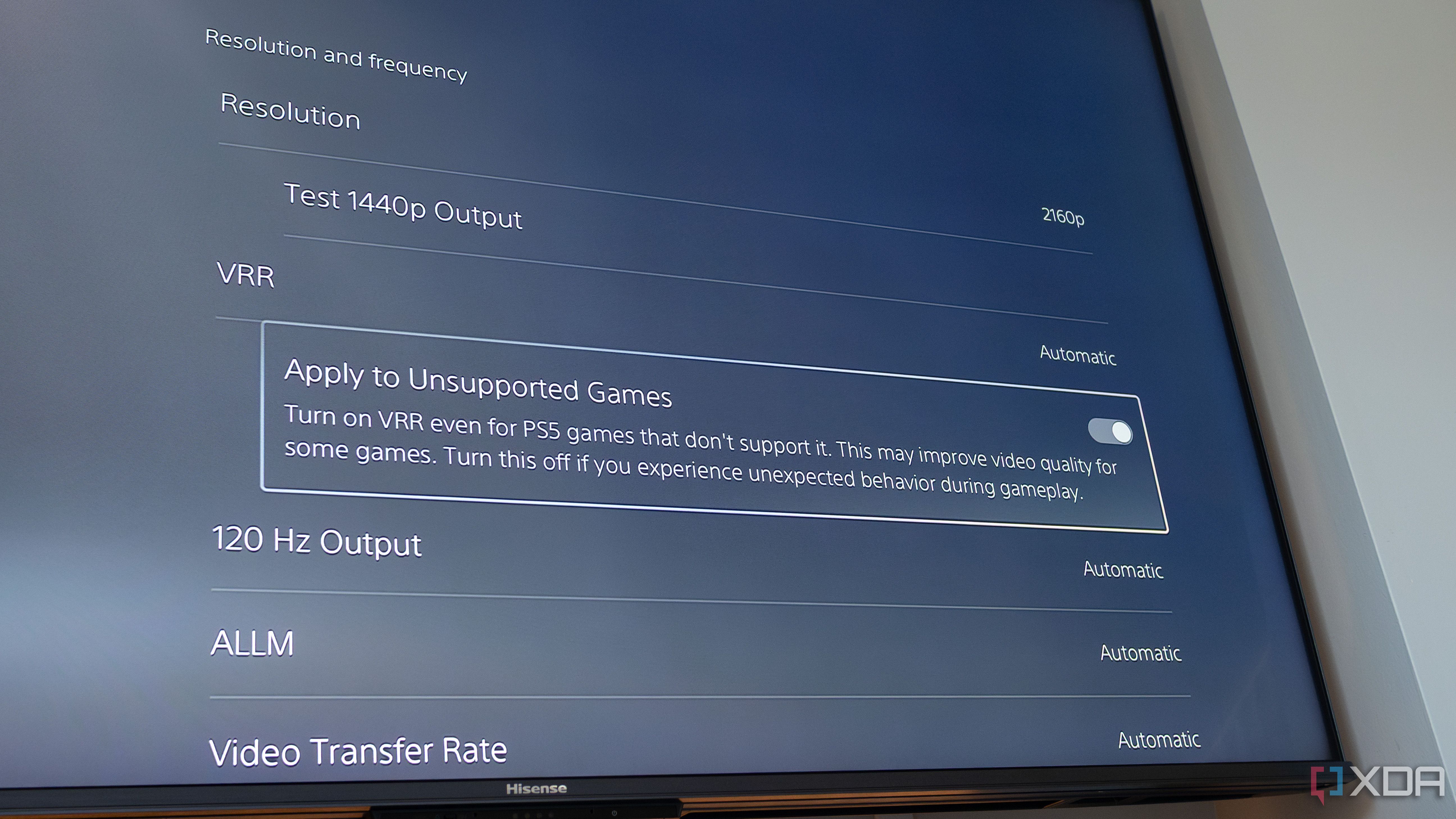 PlayStation 5 Xbox Series X Game Mode VRR settings guide