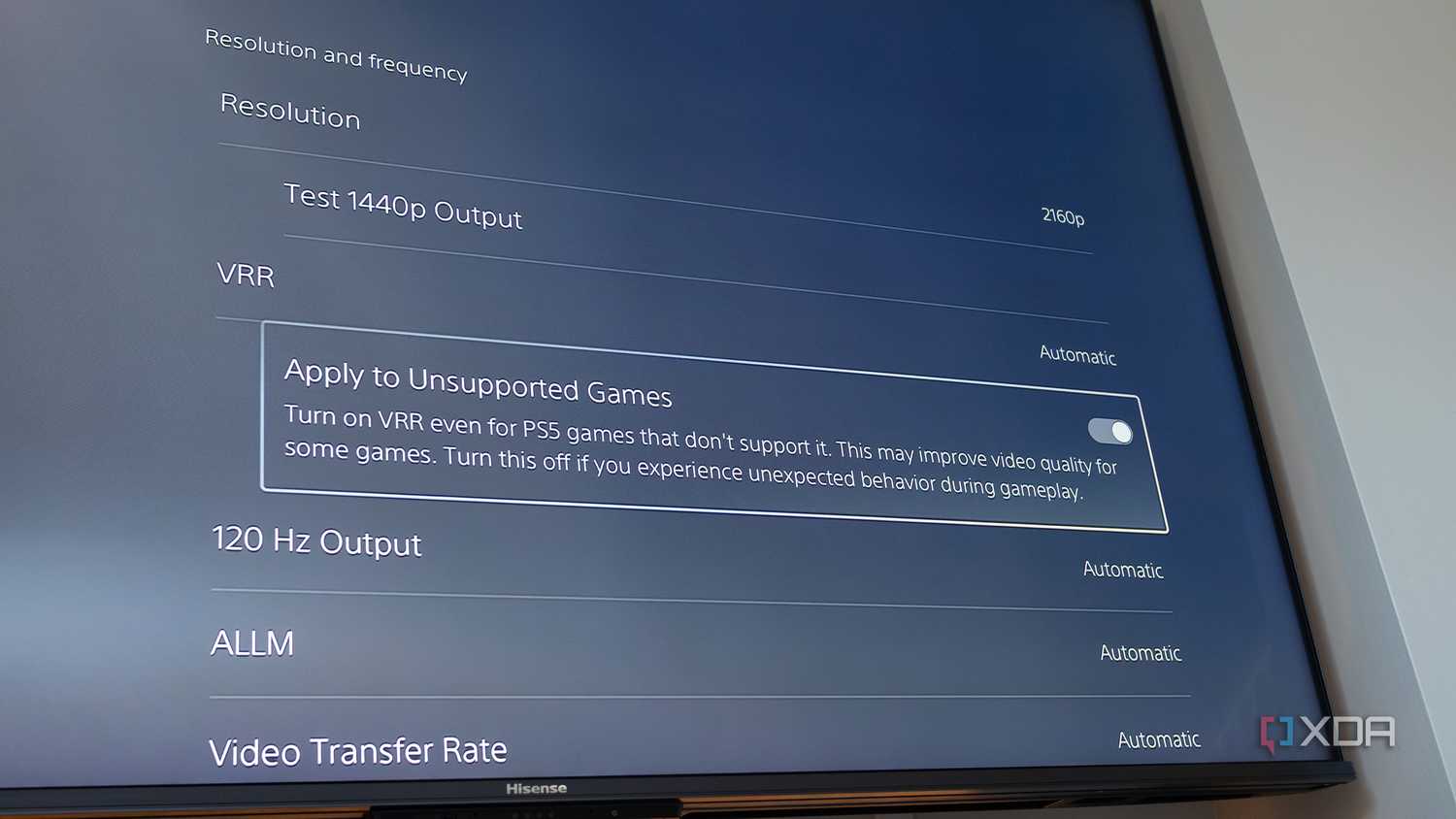 PlayStation 5 Xbox Series X Game Mode VRR settings guide