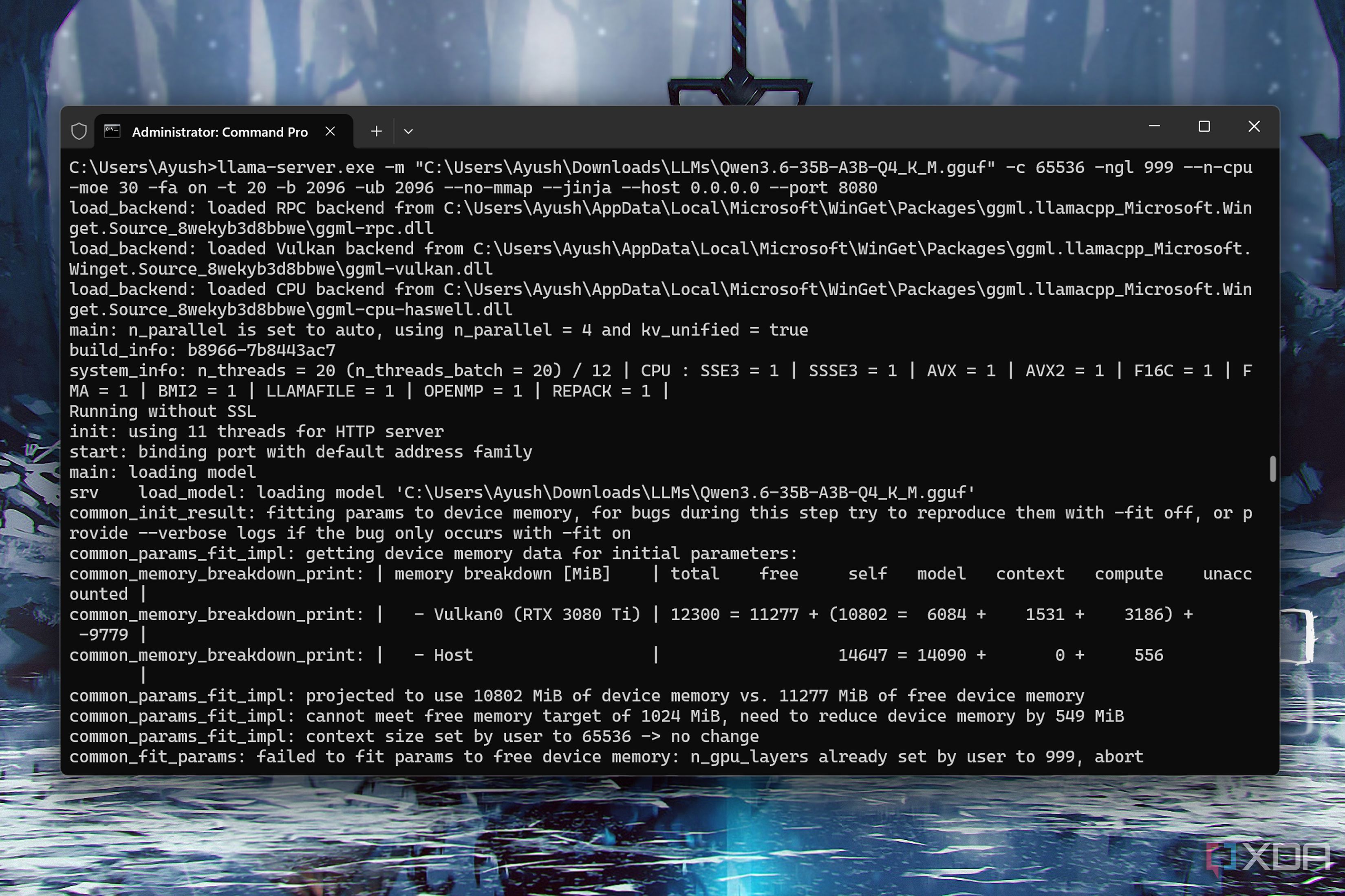 Deploying Qwen3.6 via llama-server