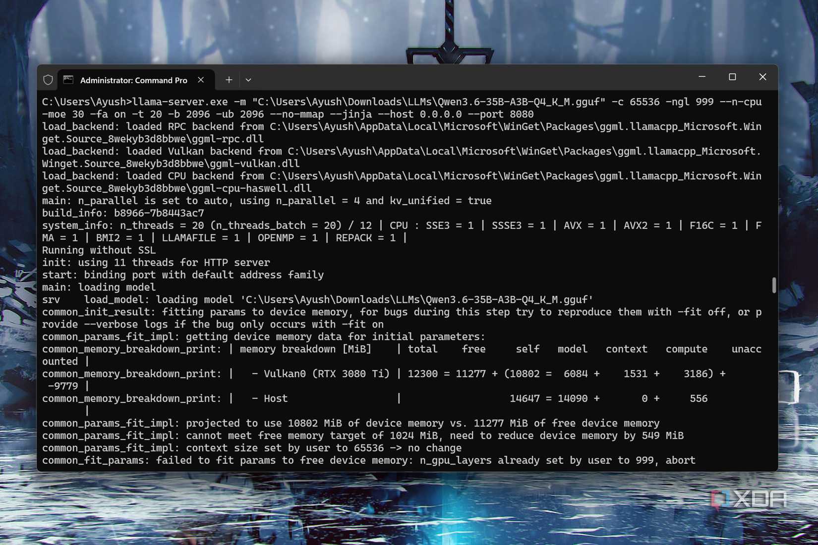 Deploying Qwen3.6 via llama-server