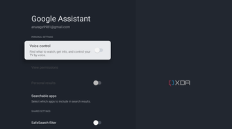 Google Assistant settings