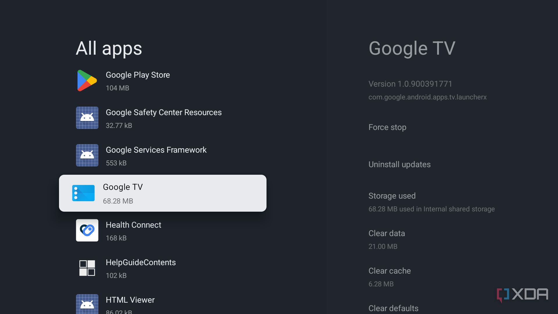 Google TV app