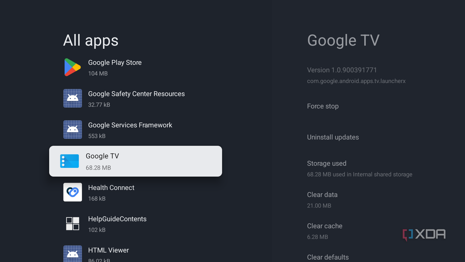 Google TV app