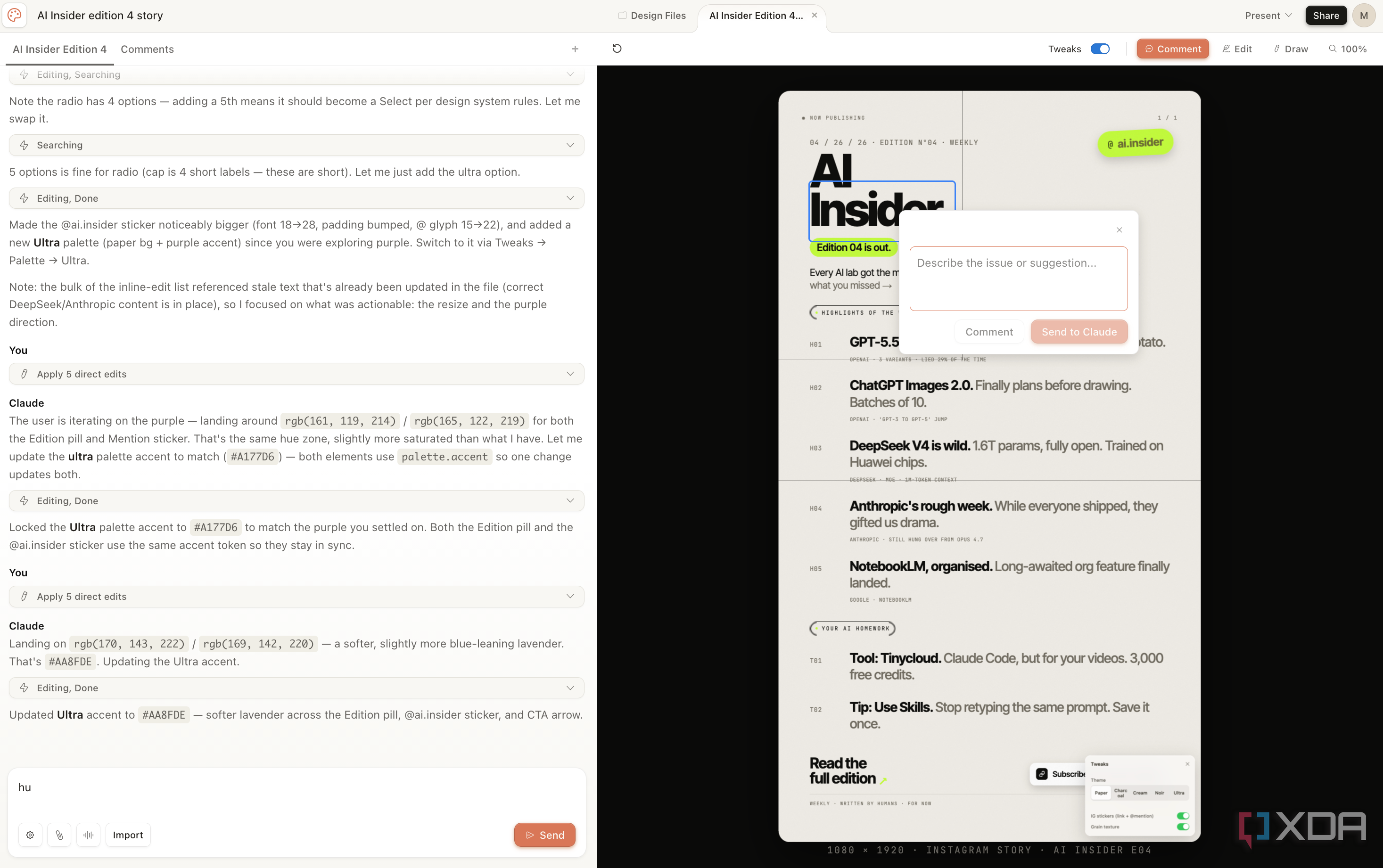 screenshot of ai insider newsletter showing latest ai tools and updates with various colored tags and descriptions