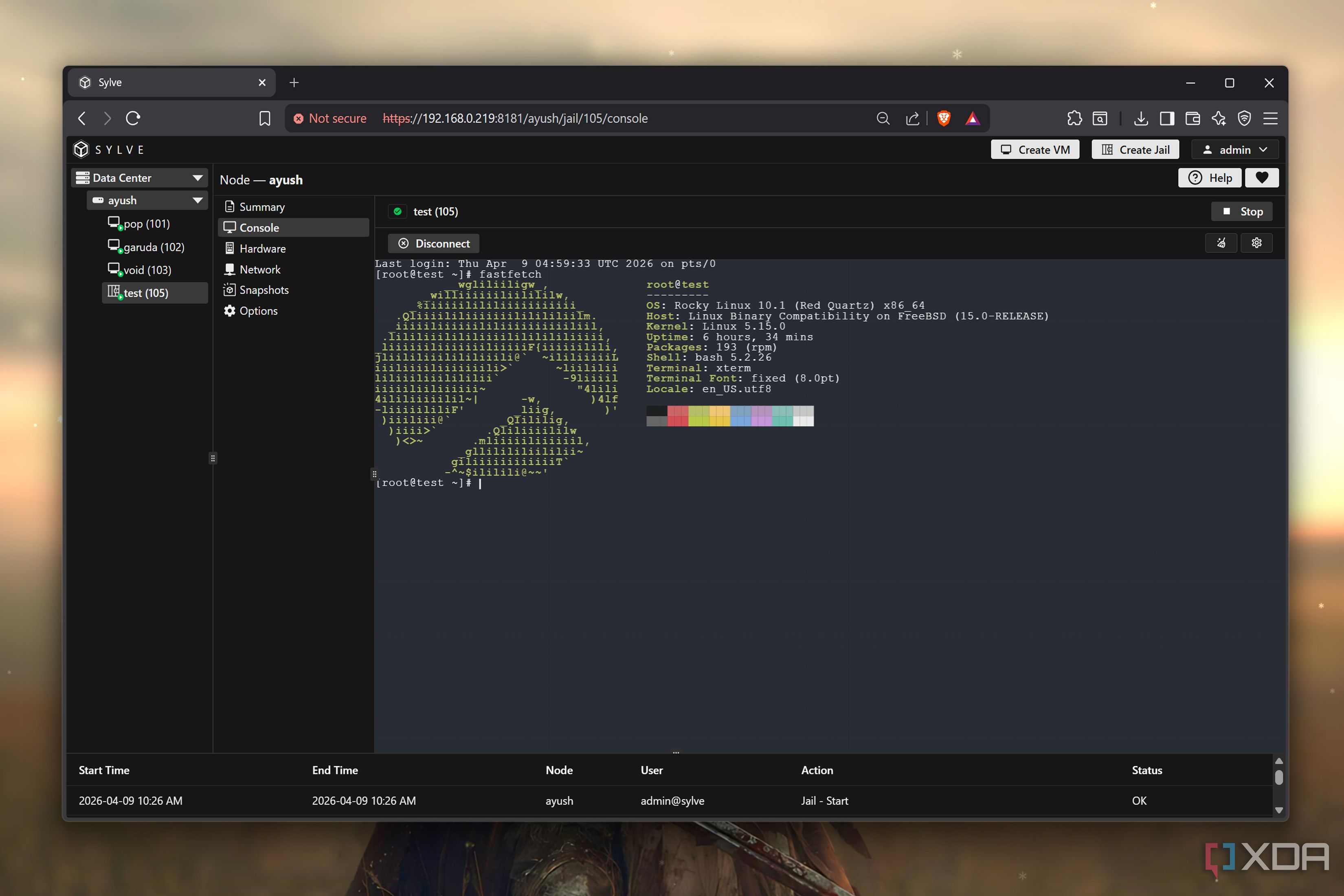 I switched from Proxmox to its FreeBSD counterpart on my home server ...