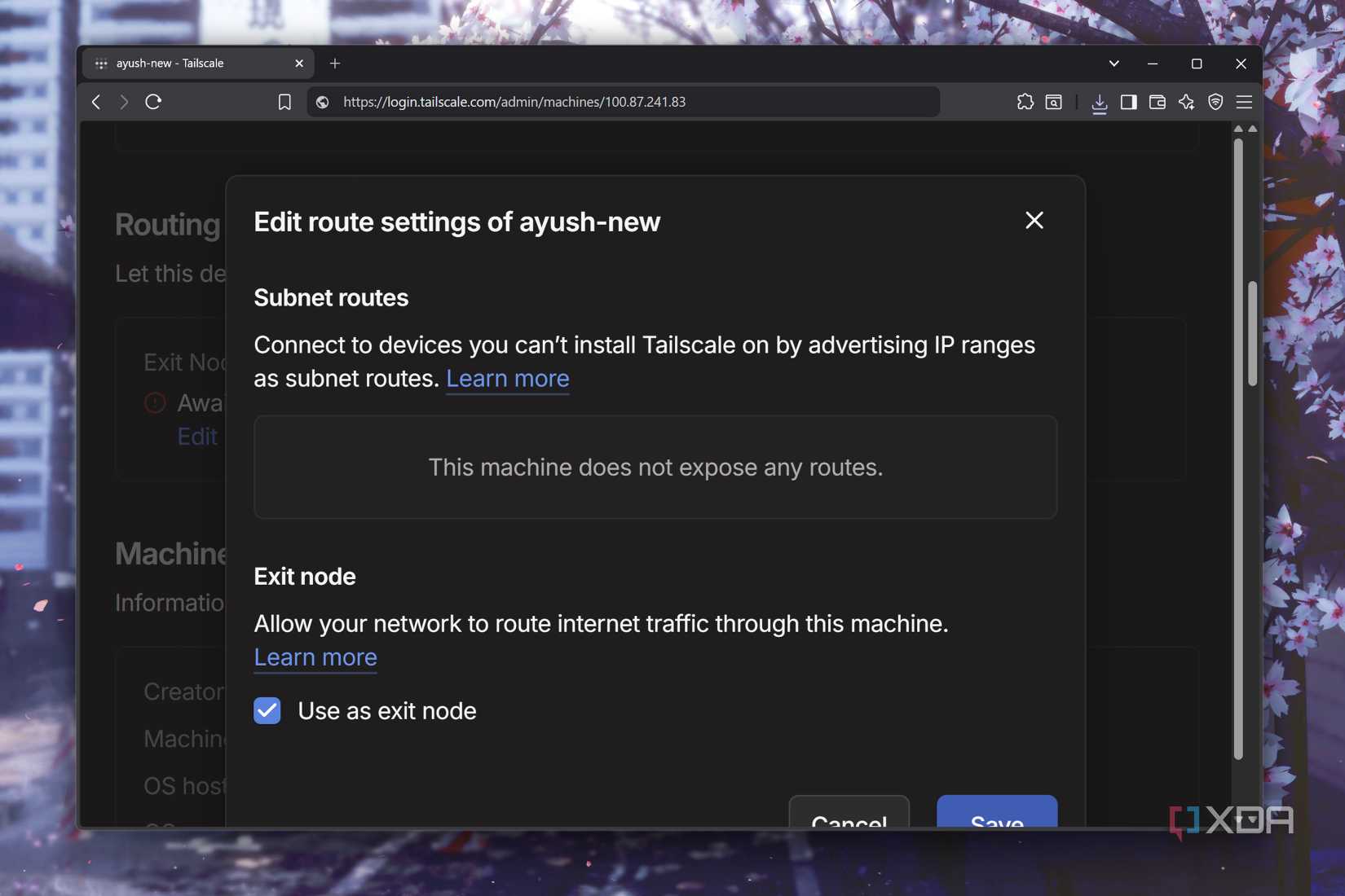 I set up a Tailscale exit node at home, and it's more useful than just ...