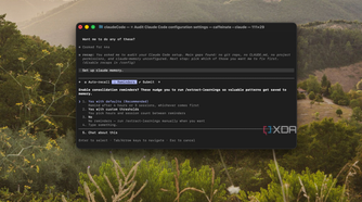 terminal window showing claude code configuration settings on mac with forest landscape background (1)