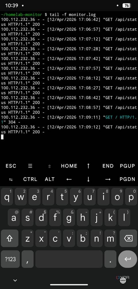 Your home server monitor dies with your server — an old Android phone ...