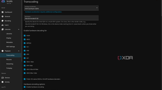 Transcoding settings in Jellyfin