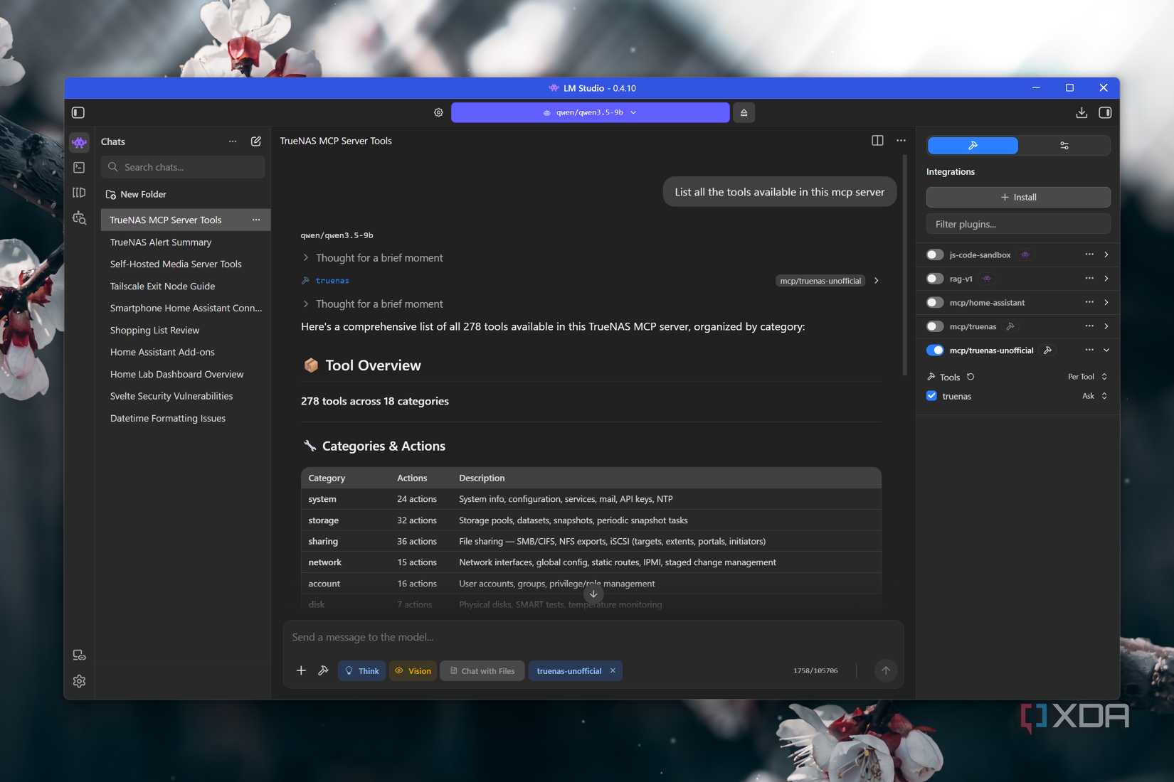 The unofficial TrueNAS MCP server