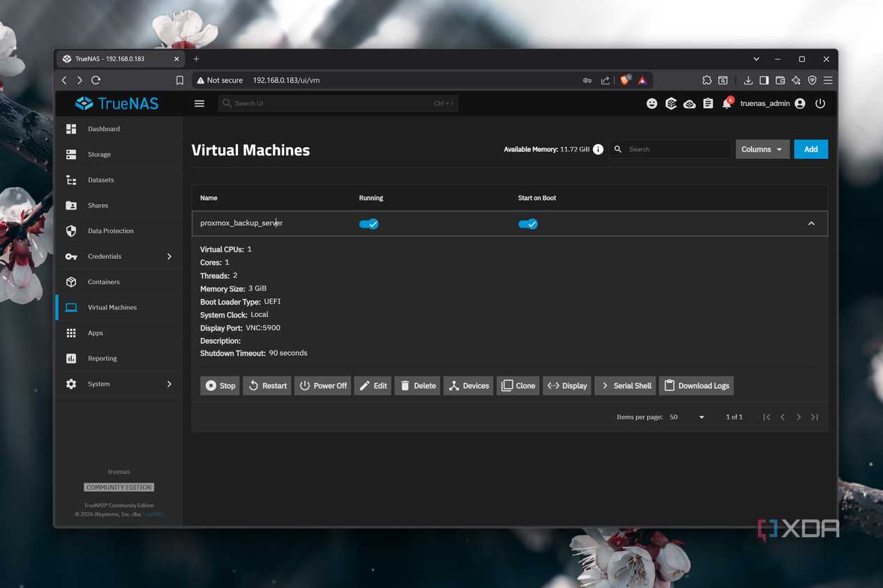 Миграция Proxmox Backup Server на TrueNAS: решение проблемы нехватки дискового пространства — иллюстрация 10 к материалу Миграция Proxmox Backup Server на TrueNAS: решение проблемы нехватки дискового пространства — иллюстрация 10 к материалу