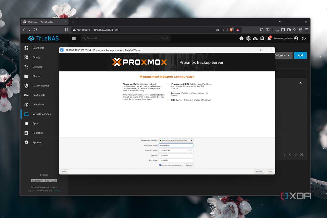 Миграция Proxmox Backup Server на TrueNAS: решение проблемы нехватки дискового пространства — иллюстрация 11 к материалу Миграция Proxmox Backup Server на TrueNAS: решение проблемы нехватки дискового пространства — иллюстрация 11 к материалу