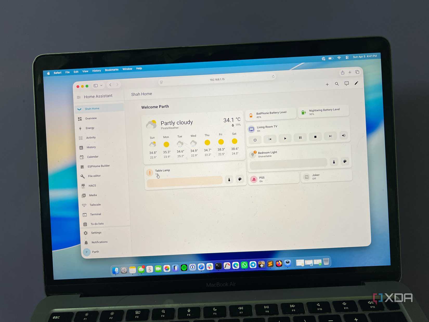Home Assistant running in Docker on Mac