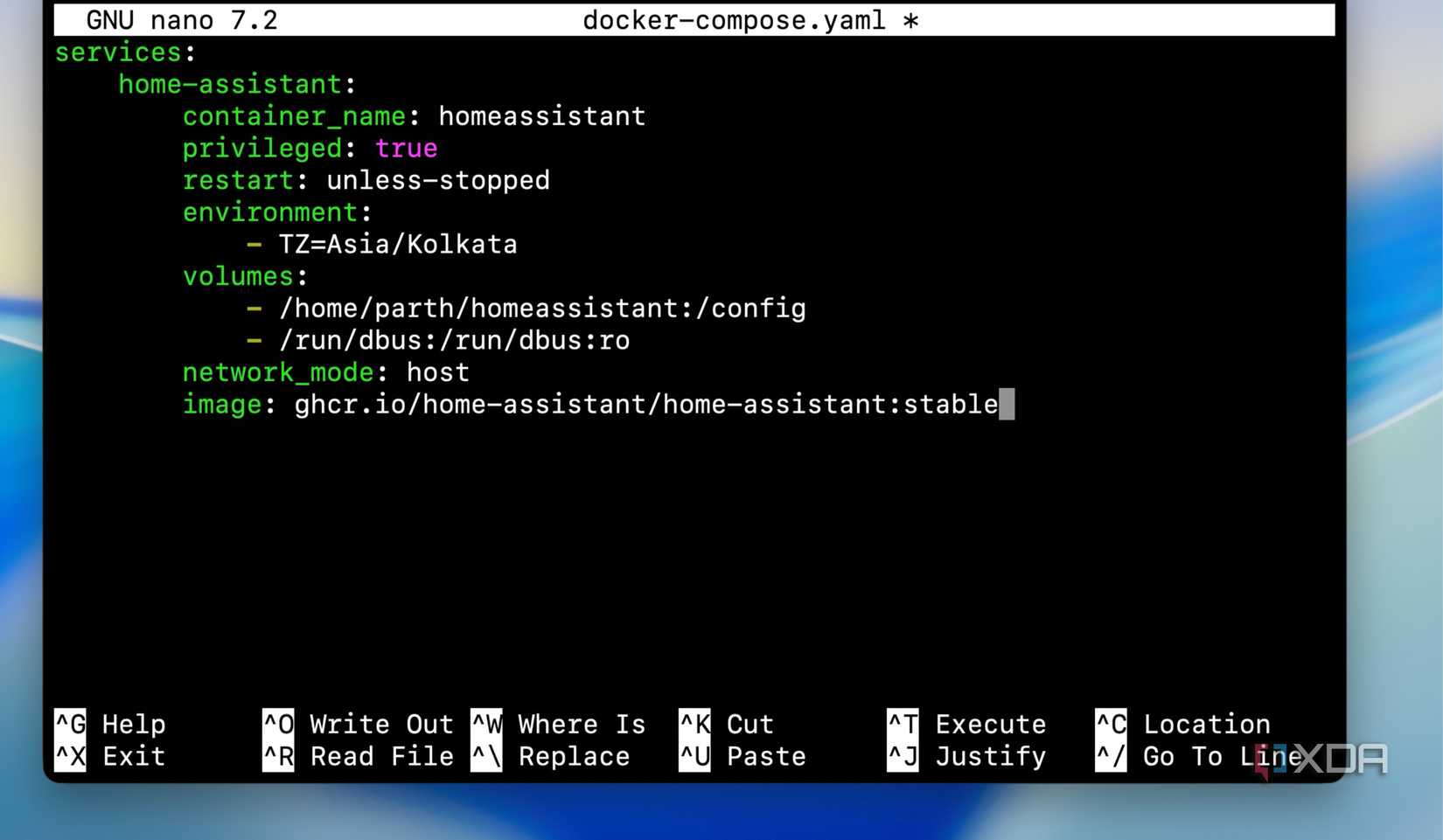 Home Assistant setup