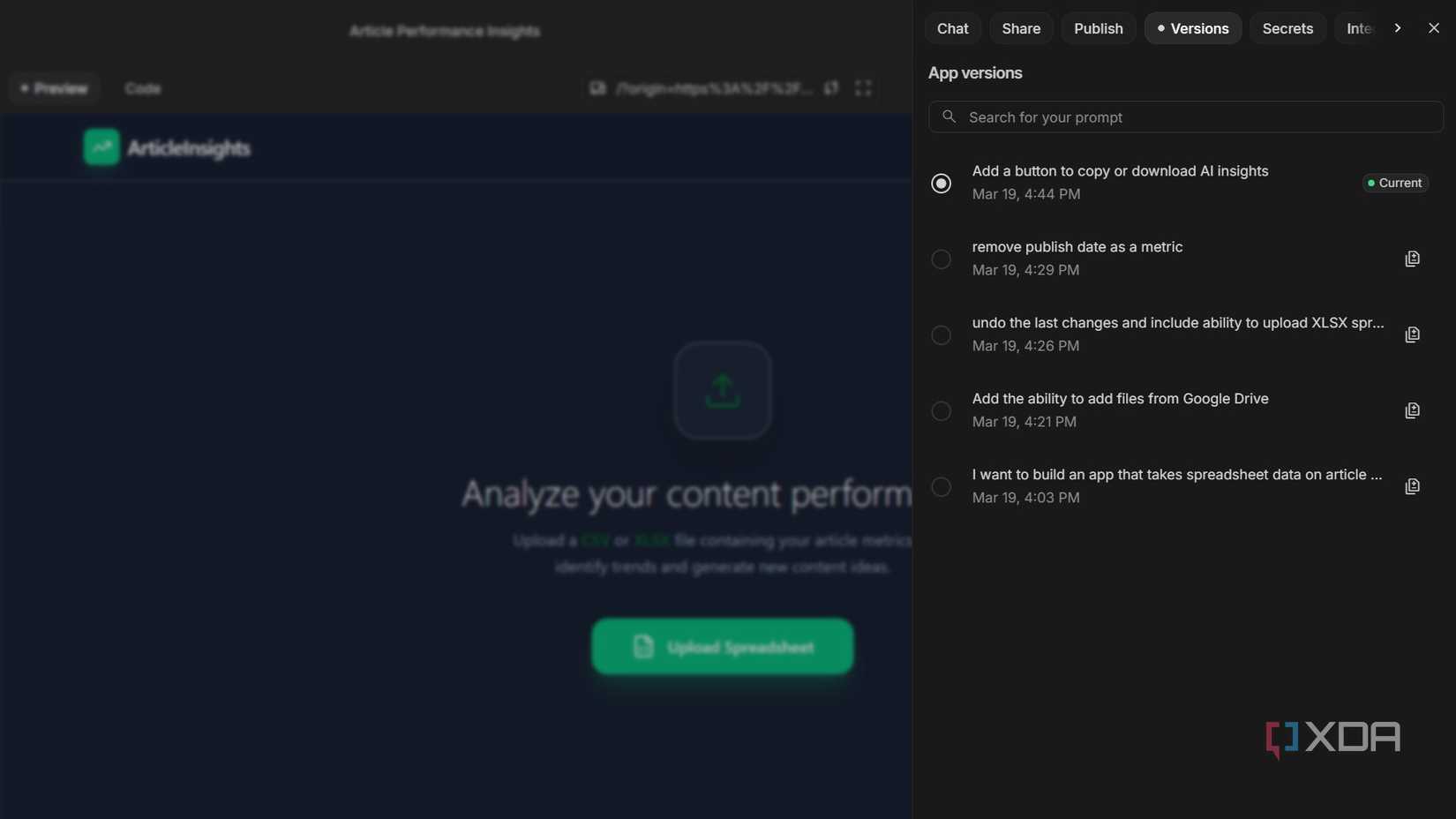 offers a version for a spreadsheet analyzer