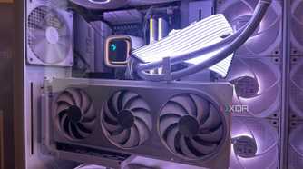 Nvidia RTX 4070 Ti vertically mounted
