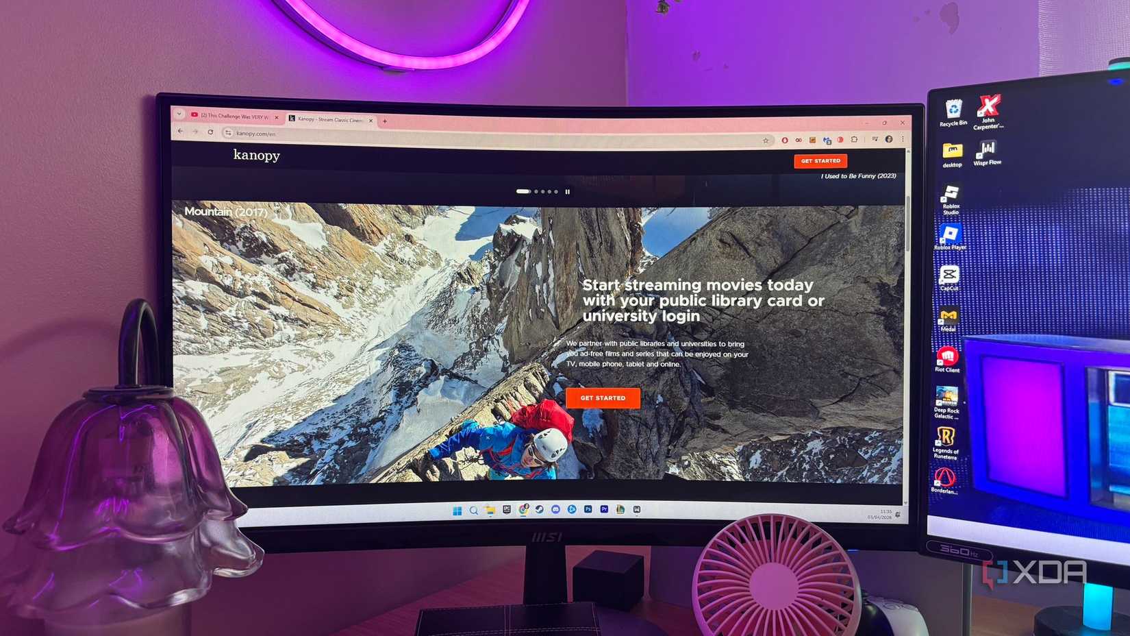 Kanopy Explanatory Home Page