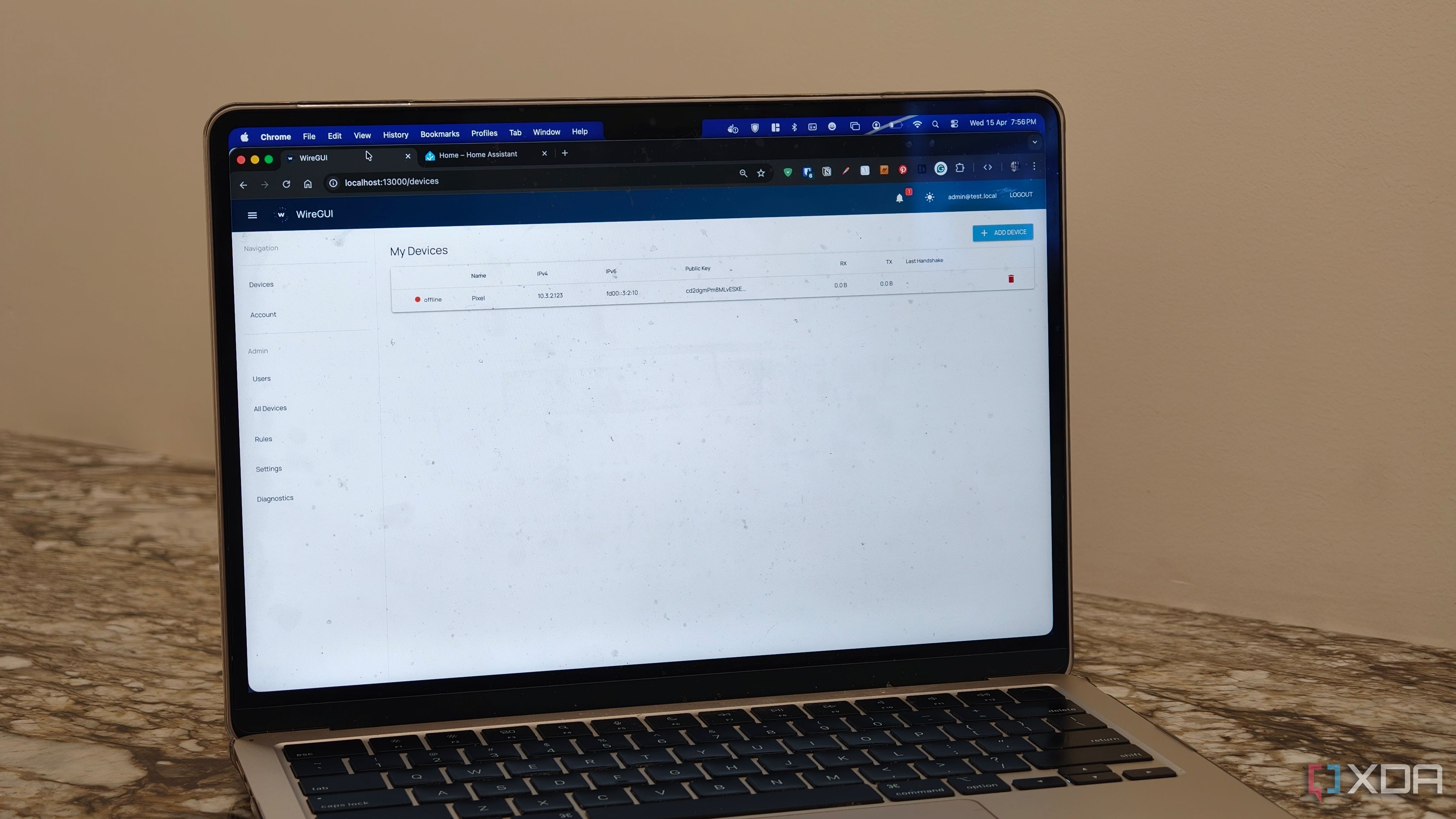 wiregui wireguard on a mac