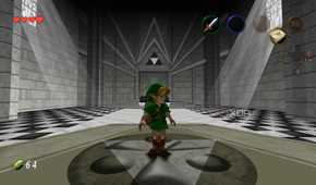 A Zelda Ocarina of Time screenshot in Ship of Harkinian in the Temple of Time