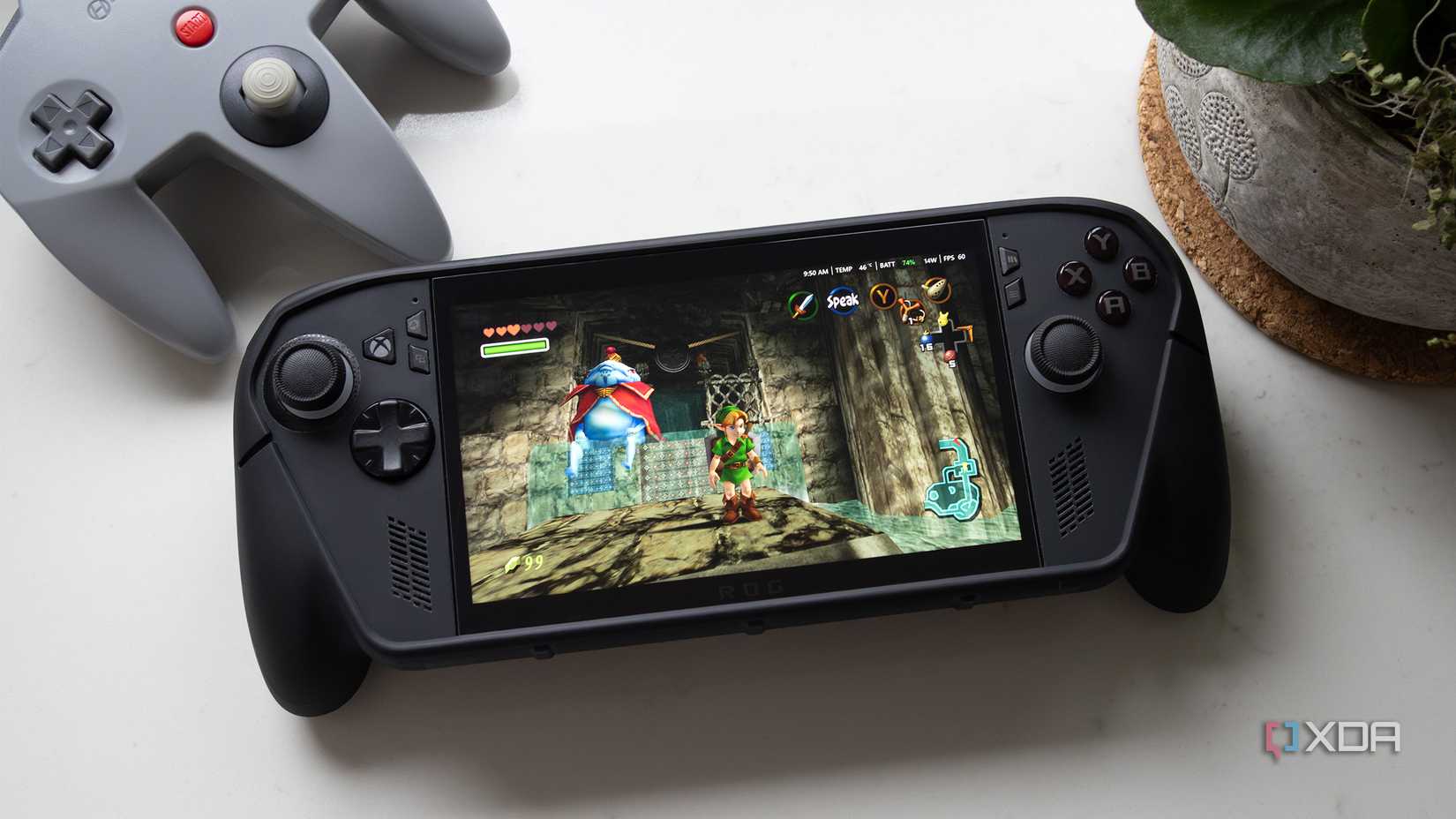 A screenshot of Zelda: Ocarina of Time running in Ship of Harkinian 