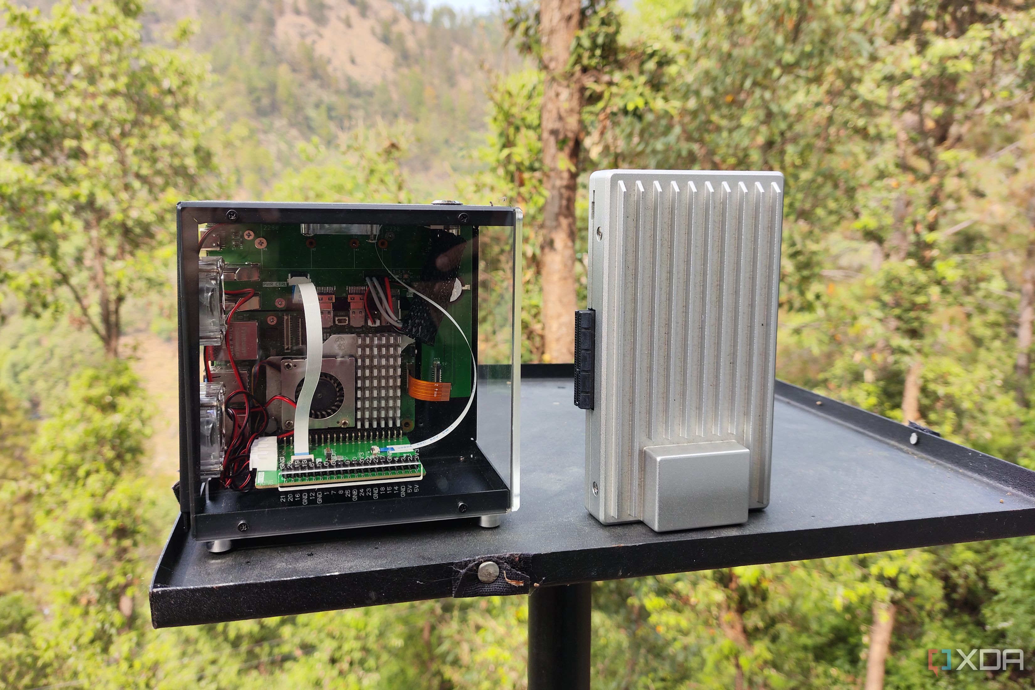 A Raspberry Pi and a ZimaBoard 2