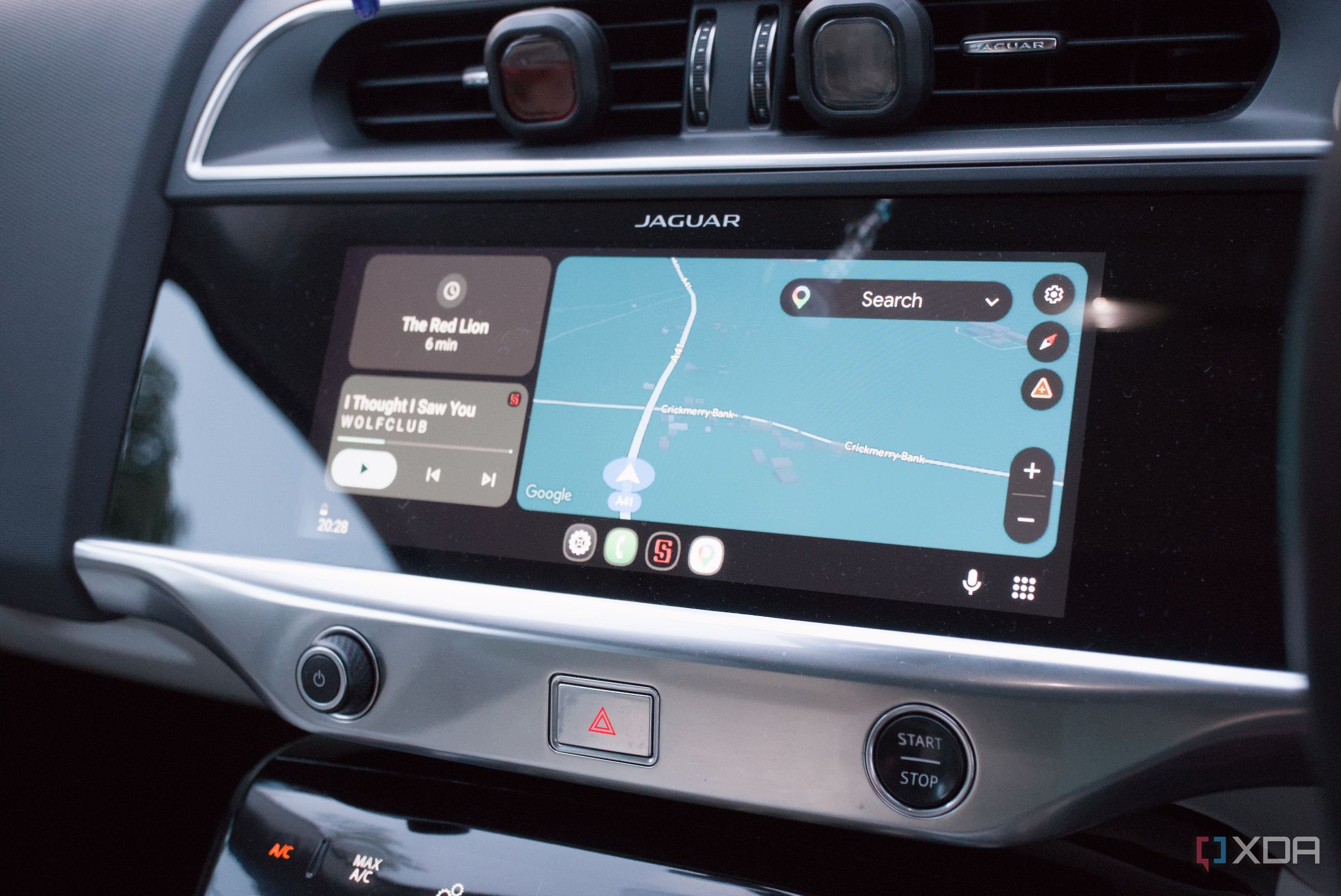 Android Auto home screen