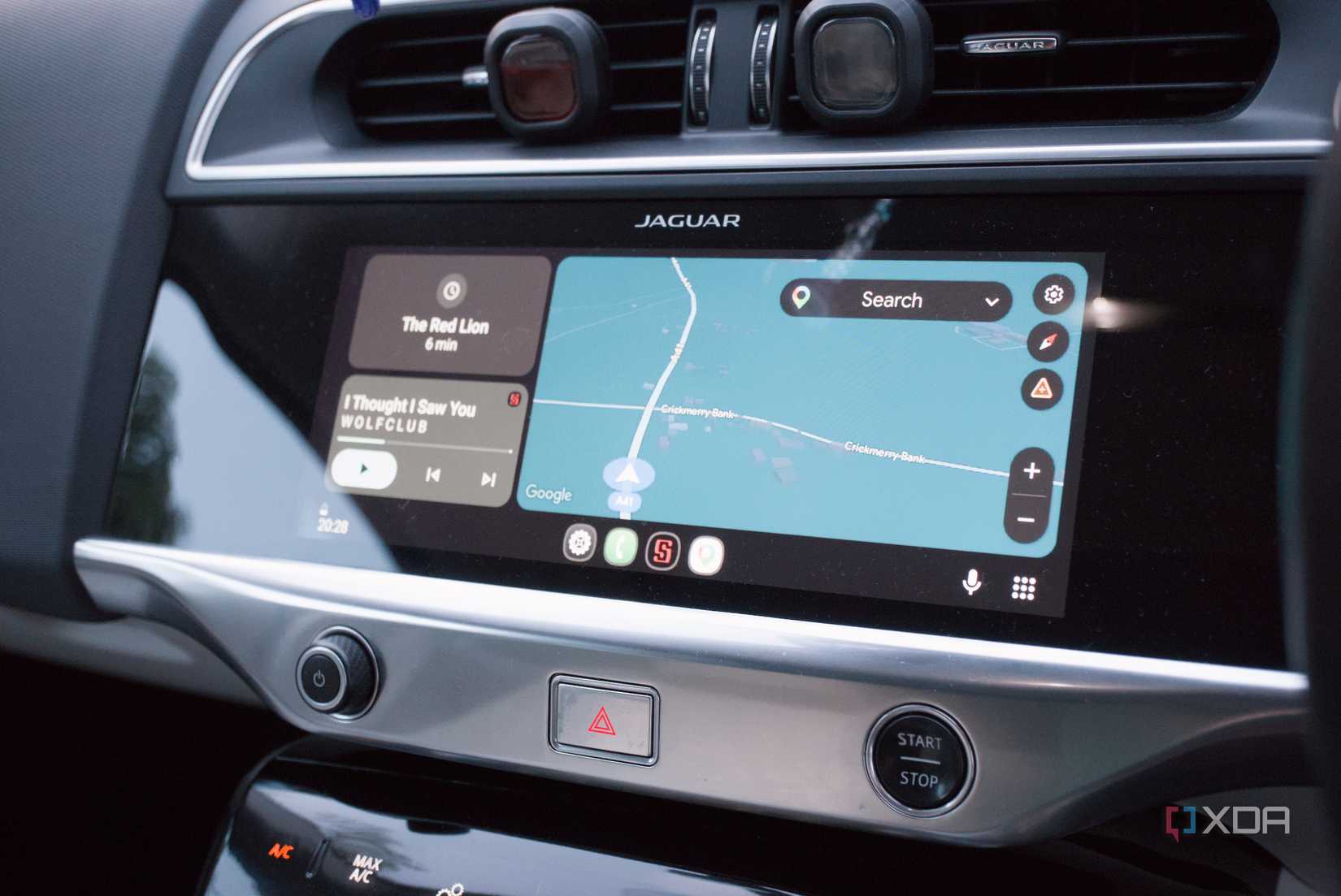 Android Auto home screen