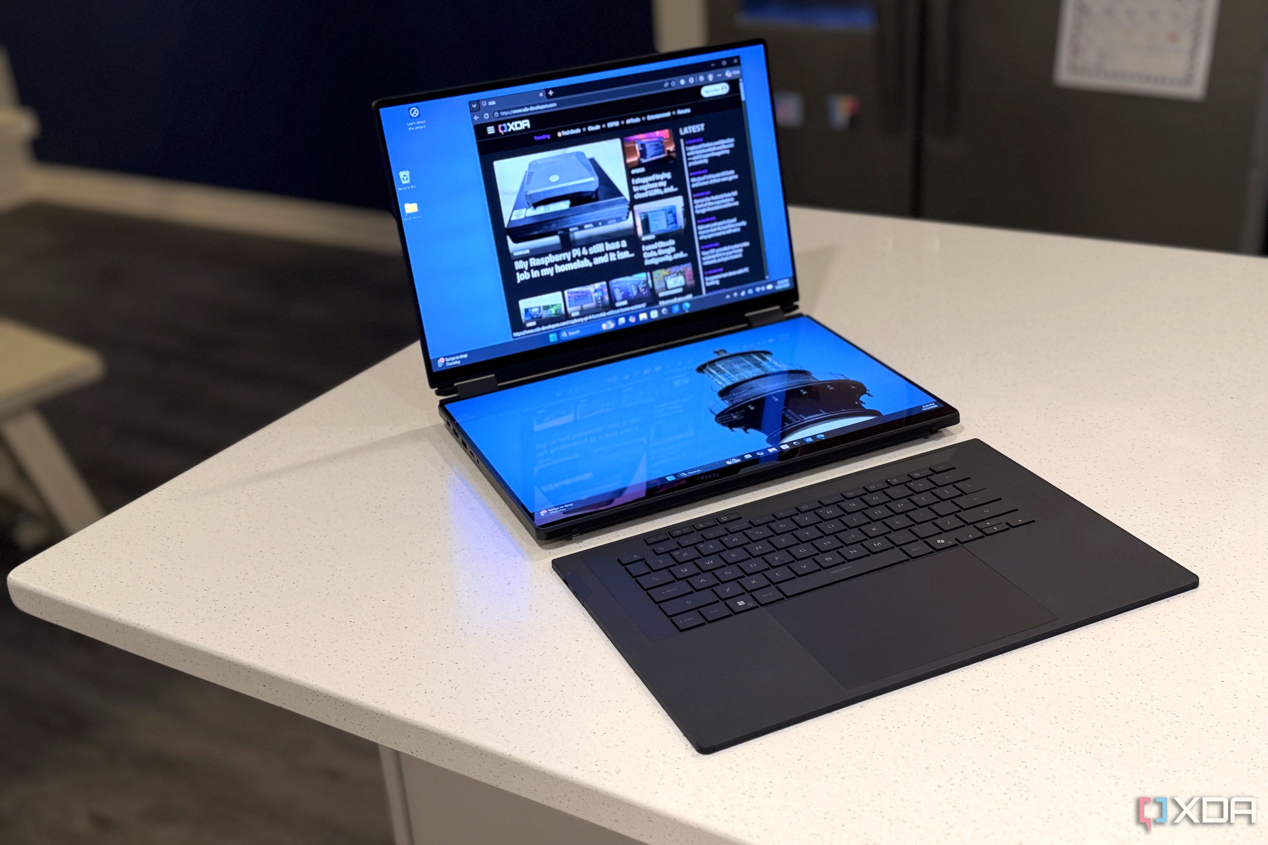 Dual screens on a gaming laptop sounds absurd until you try it for a week