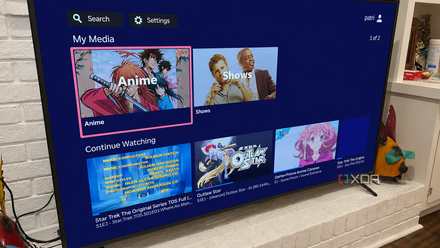 Image of Jellyfish running on TV