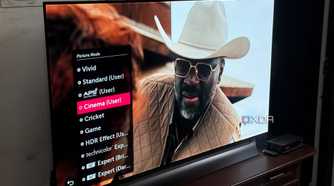 Cinema mode in LG C8 OLED TV