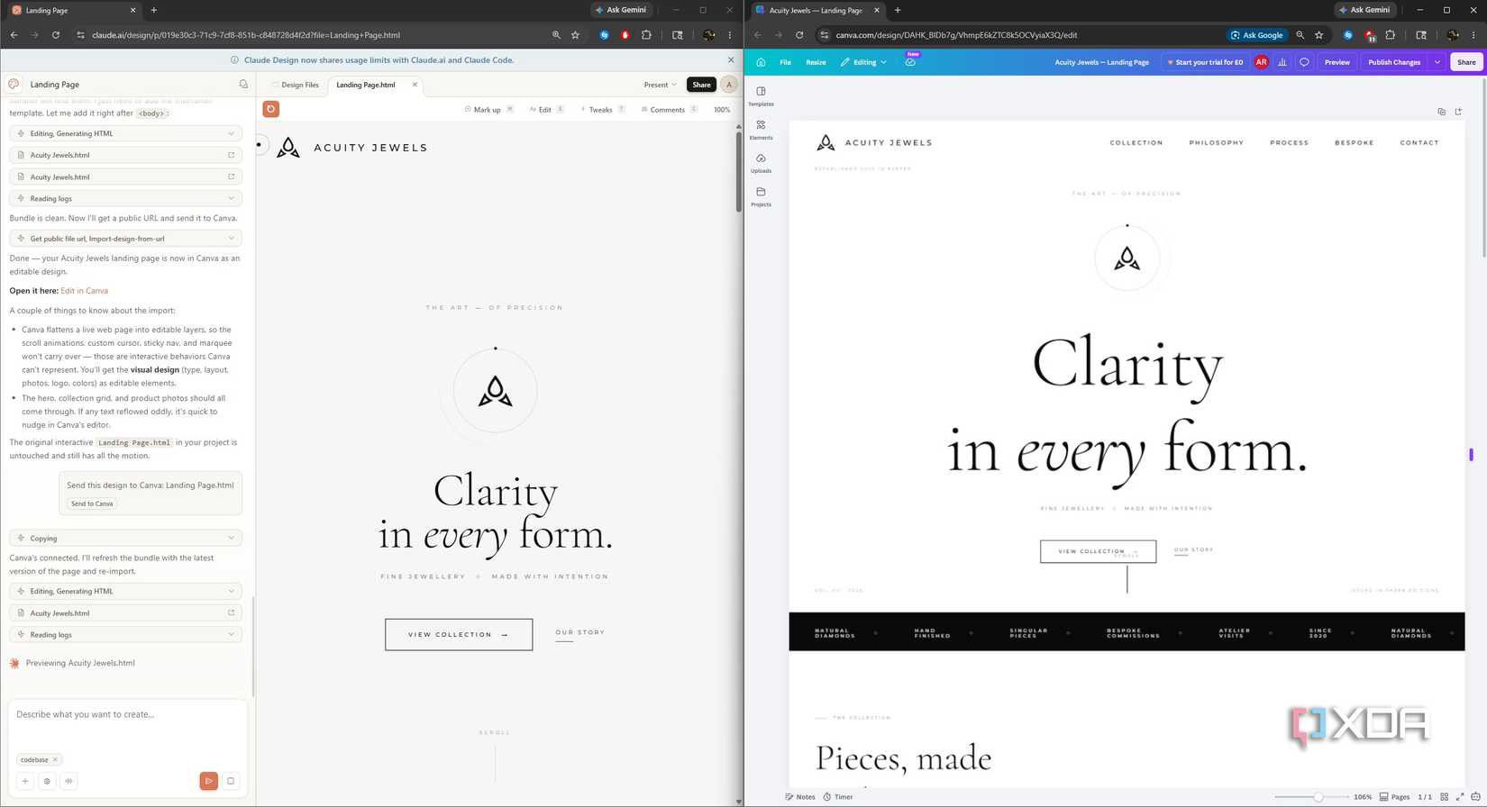 Claude Design's Canva integration just saved me hours of editing, and ...