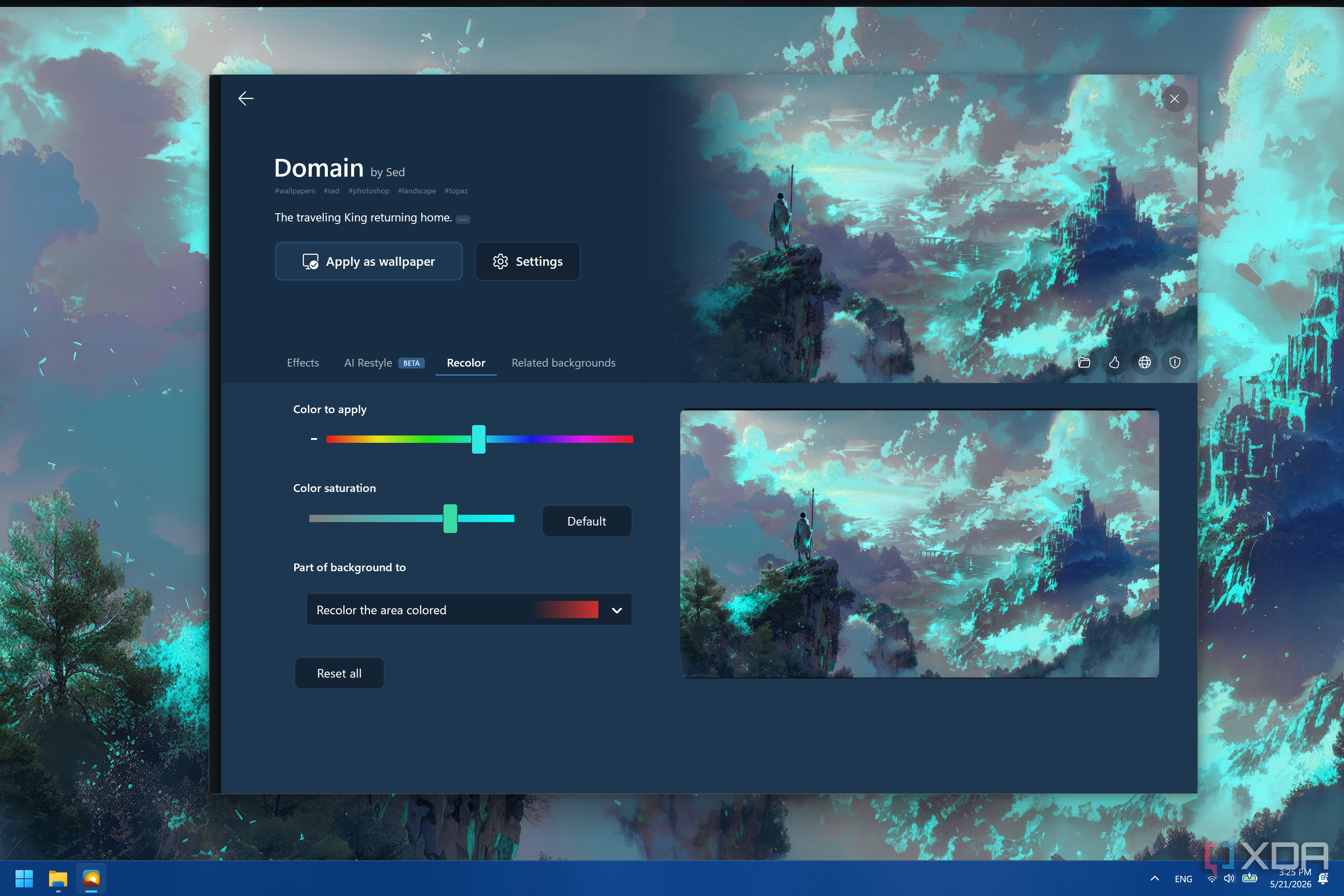 DeskScapes 2026 lets you generate and edit wallpapers entirely offline ...