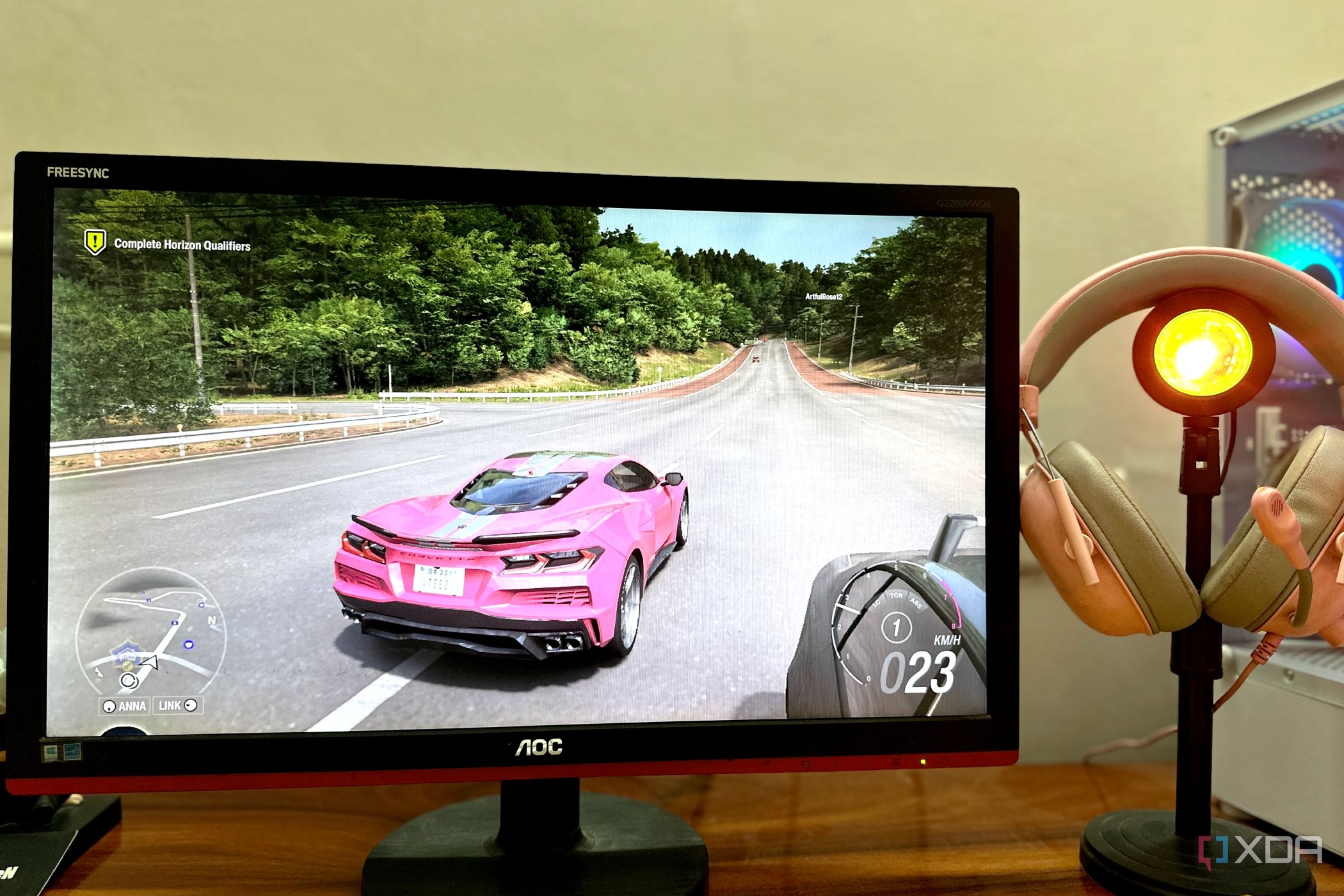 Forza Horizon 6 running on a 1080p monitor