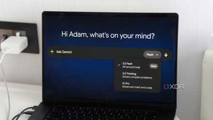 Gemini 3.5 Flash picker on a Macbook in the browser